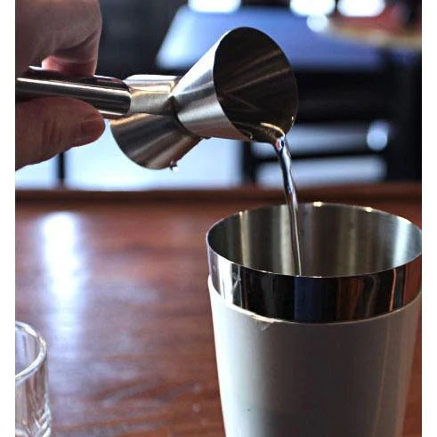 Plaid Jigger with Printed Handle Design - .75oz x 1.25oz - Image 3