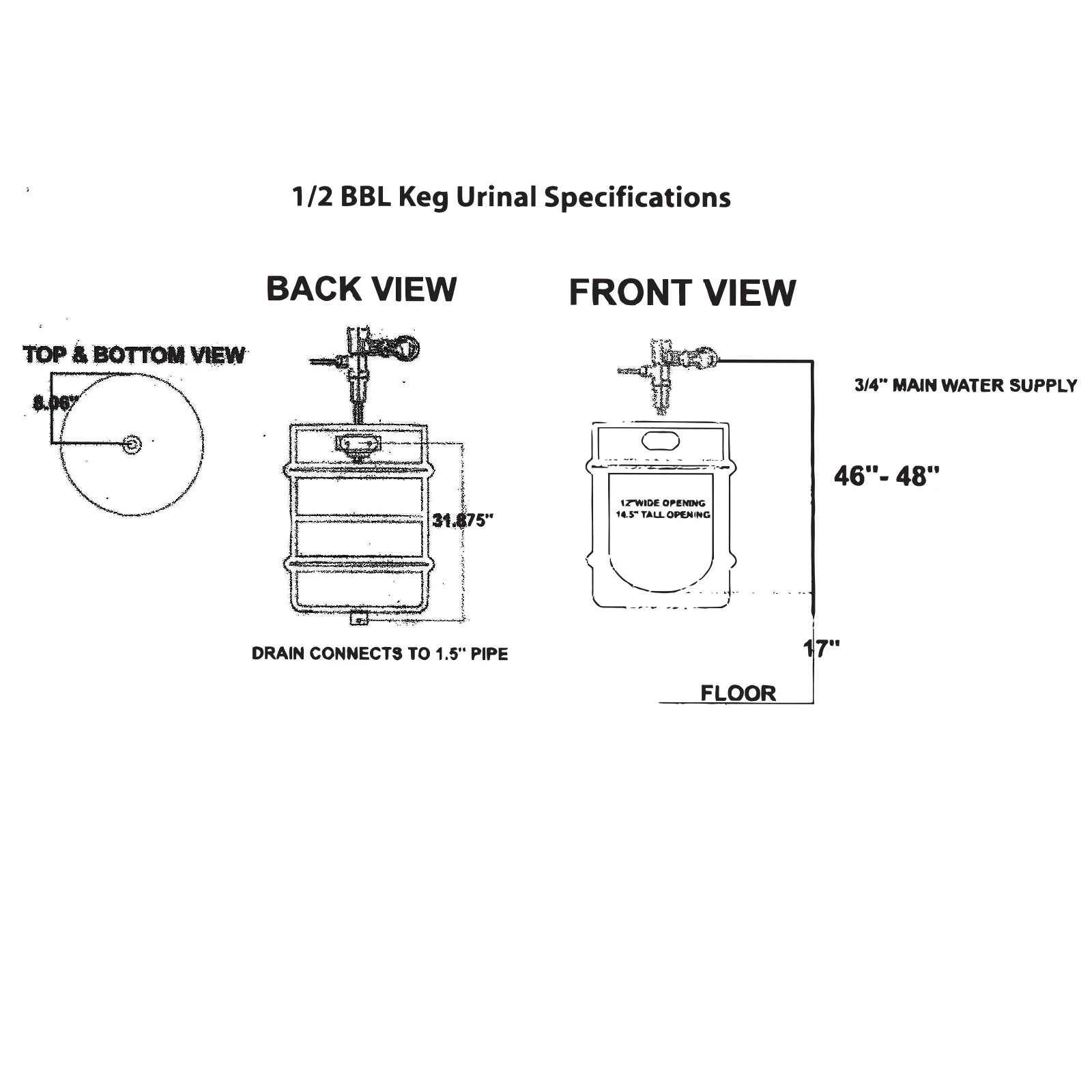 Keg Urinals - Color Options - Image 10