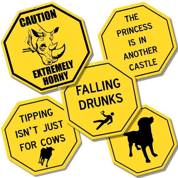 Kolorcoat™ Metal Bar Signs - Caution Signs