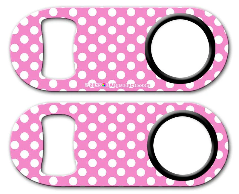 Kolorcoat™ Mini Opener with Retractable Reel - Polka Dots - Image 5