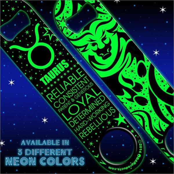 Kolorcoat™ Zodiac Speed Bottle Opener - NEON - TAURUS - Image 2