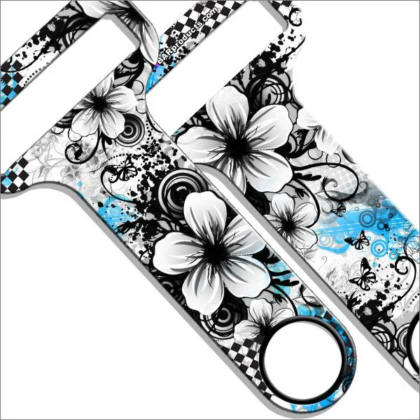 Cool Floral Kolorcoat™ HAMMERHEAD™ Bottle Opener