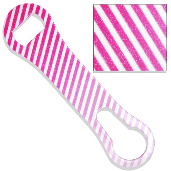 Glitter Pink Ombre V-Rod® Bottle Opener - Image 2