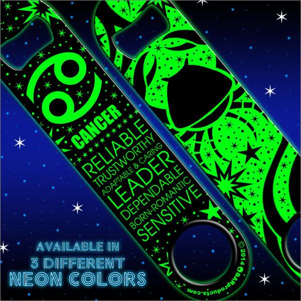 Kolorcoat™ Zodiac Speed Bottle Opener - NEON - CANCER