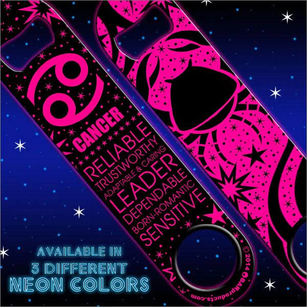 Kolorcoat™ Zodiac Speed Bottle Opener - NEON - CANCER - Image 3