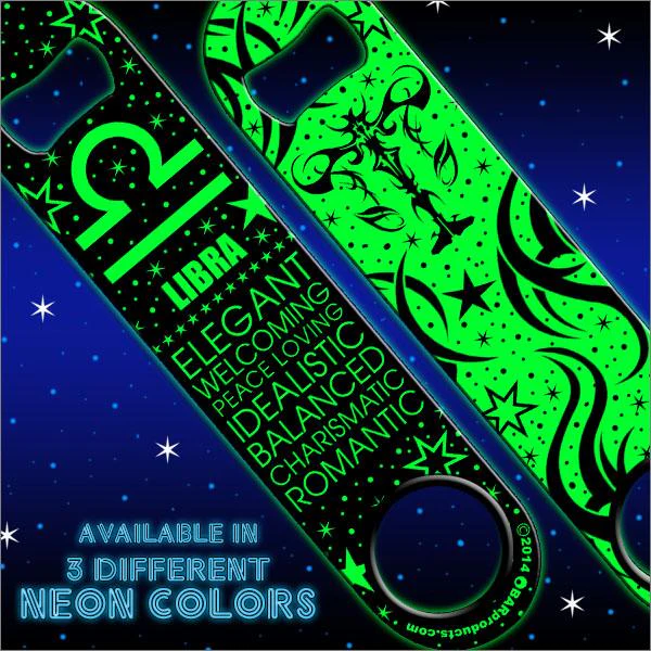 Kolorcoat™ NEON Zodiac Speed Bottle Opener - LIBRA - Image 3