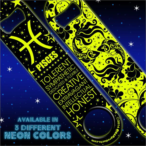 Kolorcoat™ Zodiac Speed Bottle Opener - NEON - PISCES - Image 2
