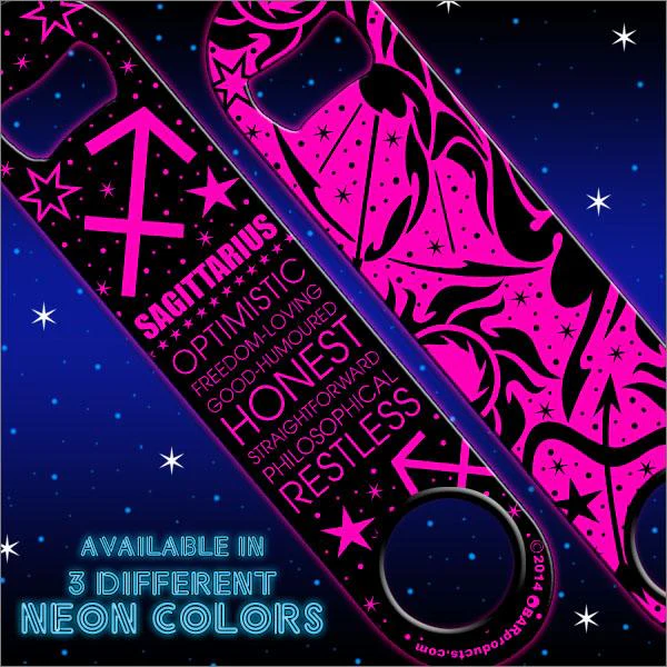 Kolorcoat™ Zodiac Speed Bottle Opener - NEON - SAGITTARIUS - Image 2