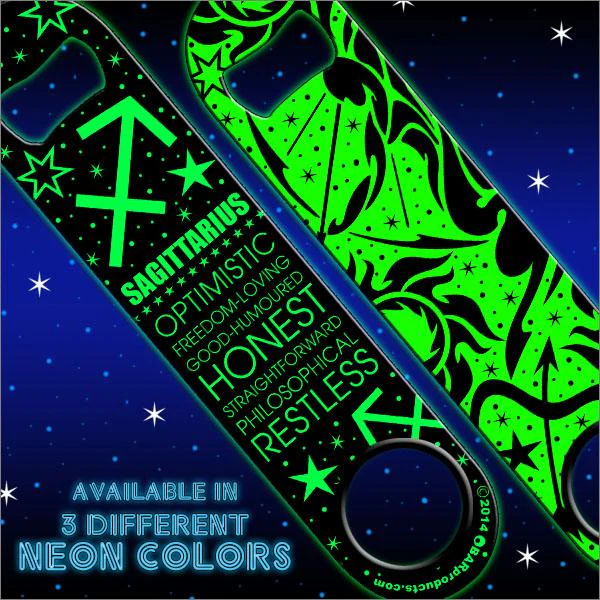 Kolorcoat™ Zodiac Speed Bottle Opener - NEON - SAGITTARIUS - Image 3