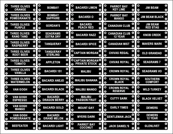 Labels for Liquor Bottle Placement - Image 4
