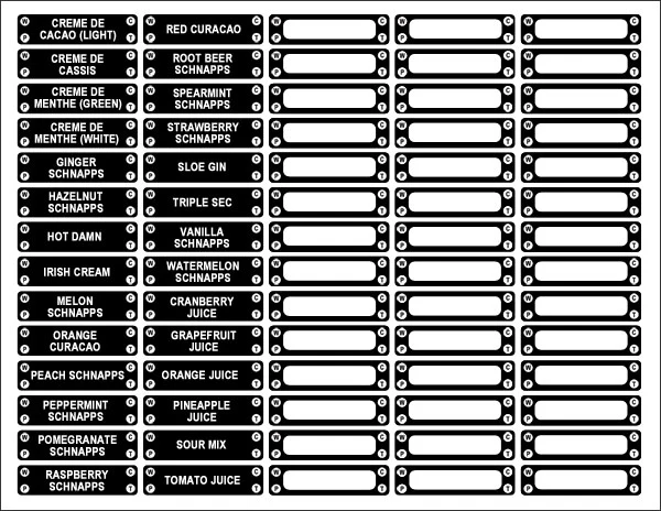 Labels for Liquor Bottle Placement - Image 5
