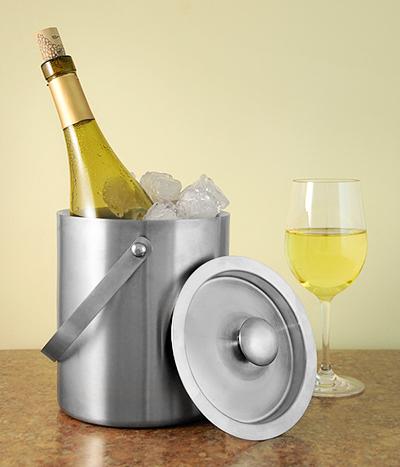 Large Insulated Ice Bucket - Stainless Steel