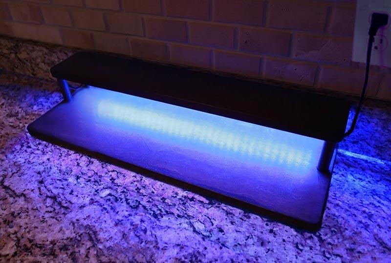 LED Counter Caddies™ with BLACK finish - 24" STRAIGHT Shelf - Image 5