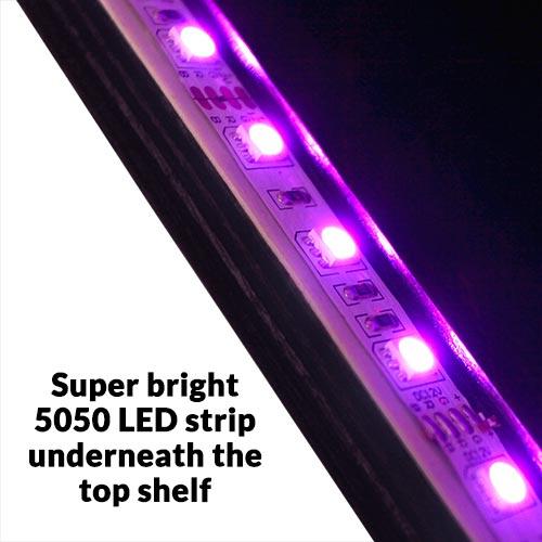 LED Counter Caddies™ with BLACK finish - 24" STRAIGHT Shelf - Image 9