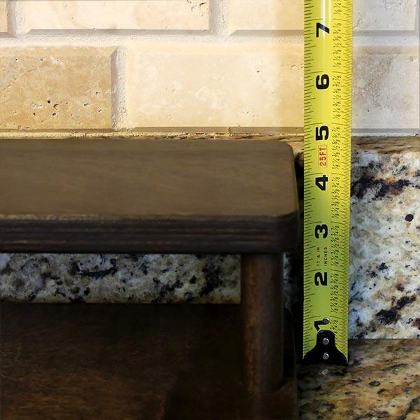 LED Counter Caddies™ with STAINED finish - 24" STRAIGHT Shelf - Image 10