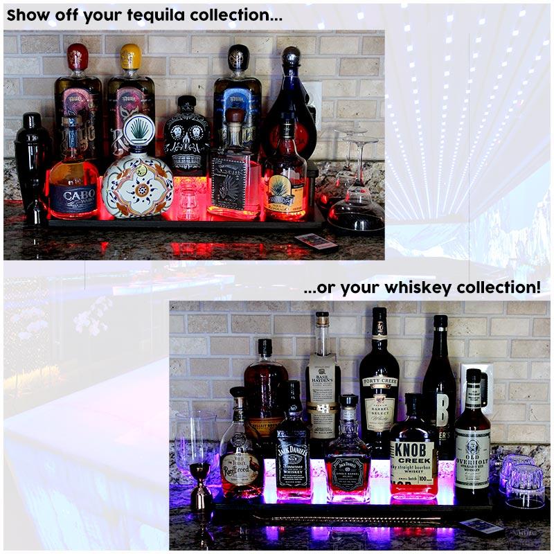 LED Counter Caddies™ with STAINED finish - 24" STRAIGHT Shelf - Image 12