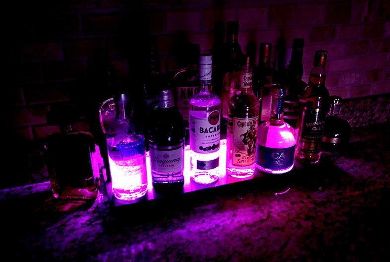 LED Counter Caddies™ with STAINED finish - 24" STRAIGHT Shelf - Image 8