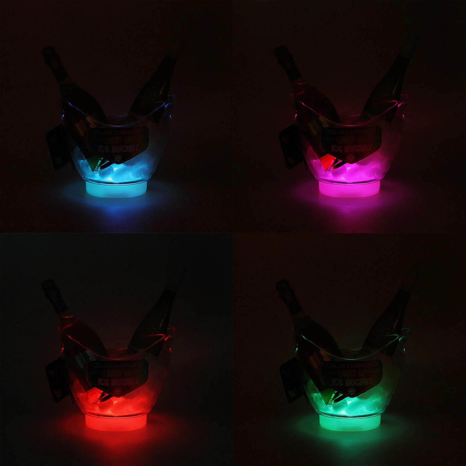 LED Party Ice Bucket w/ Handles - Image 3