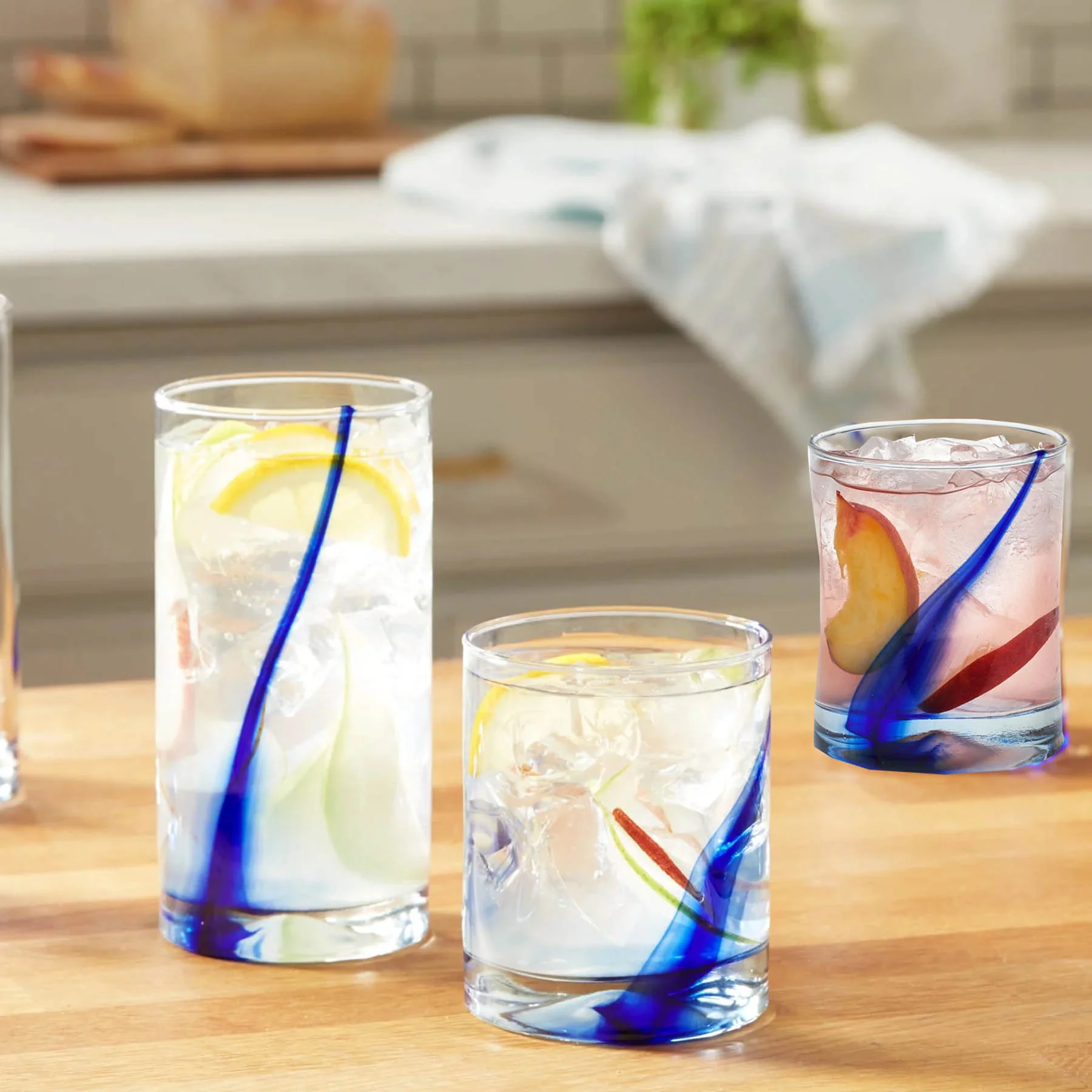 Libbey Blue Ribbon Impressions Glassware - Case of 12 - Size Options - Image 2