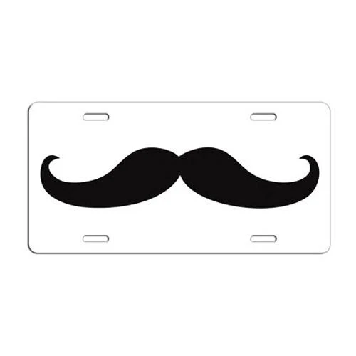 License Plates - Mustache Themed - Image 3