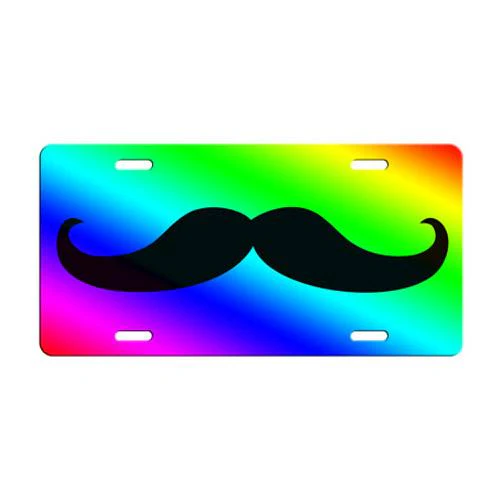 License Plates - Mustache Themed - Image 6