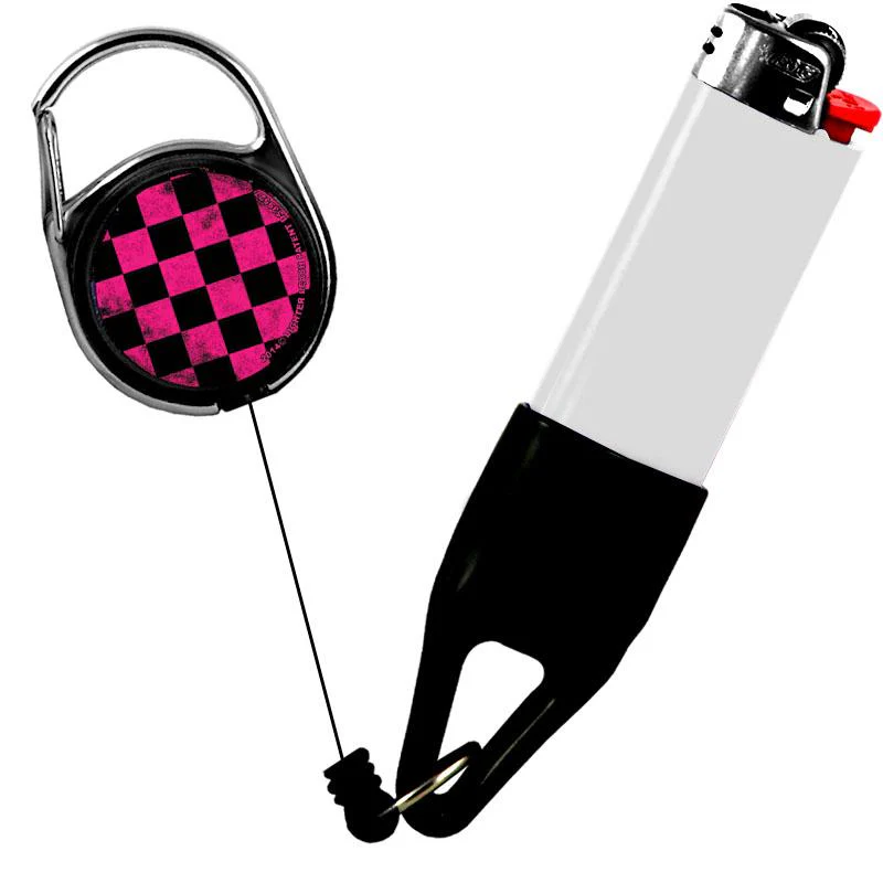 Lighter Leash® Premium Clip - Grunge Pink and Black Series - Image 4