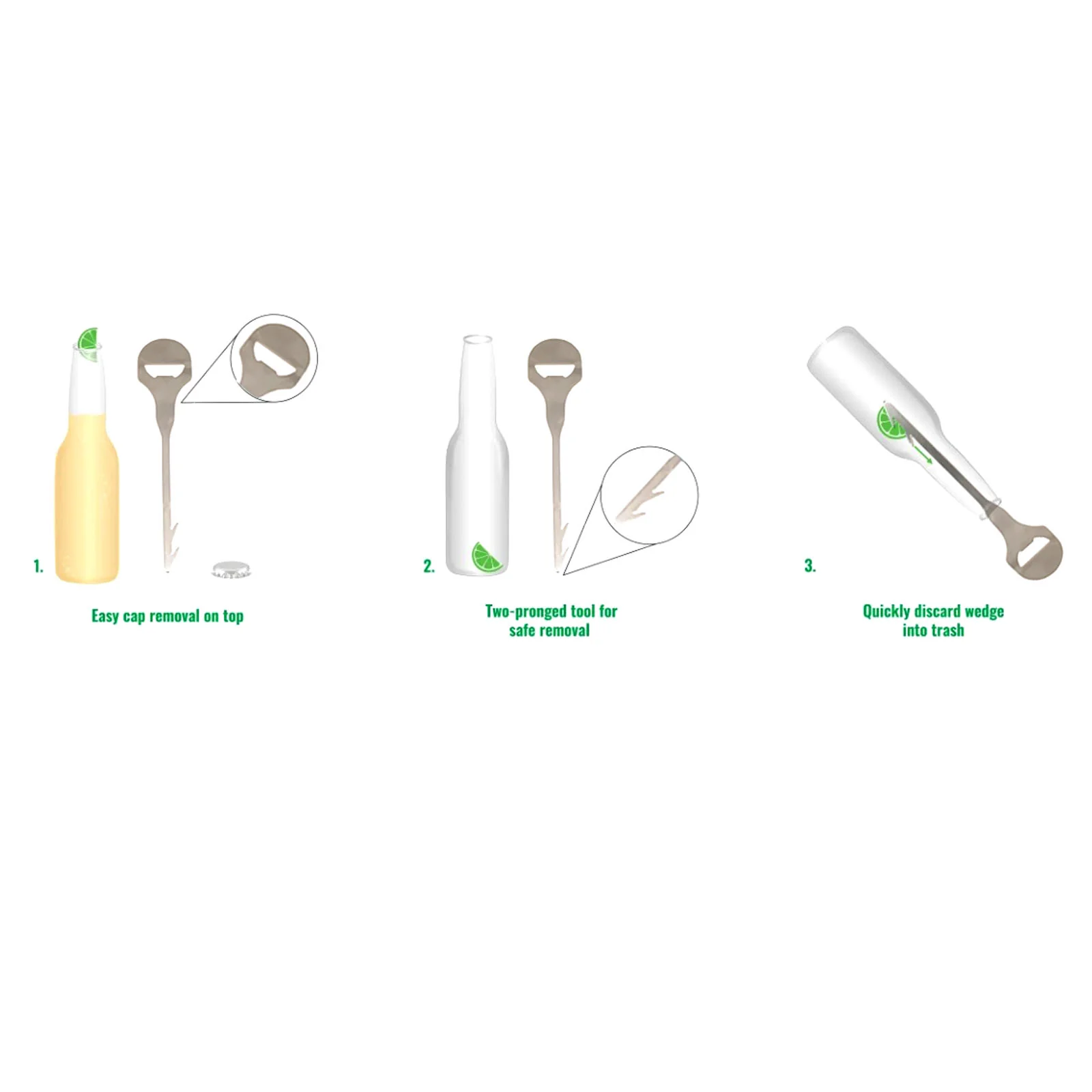 Lime Key Opener - 8" Length - Image 4