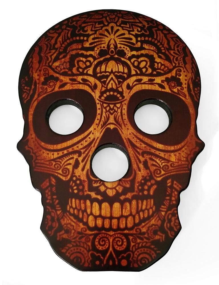 Liquor Bottle and Bottle Flight and Serving Tray - Rustic Skull - Image 5