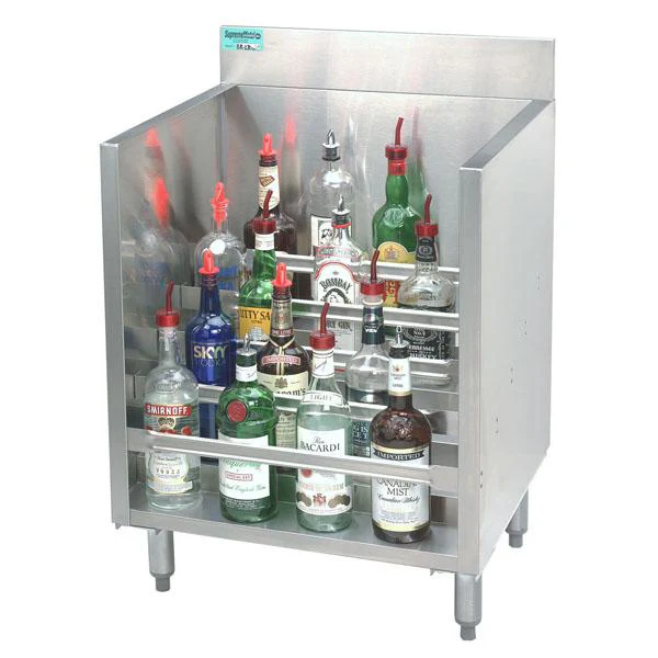 Liquor Display Rack with Locking Cover - 2' deep