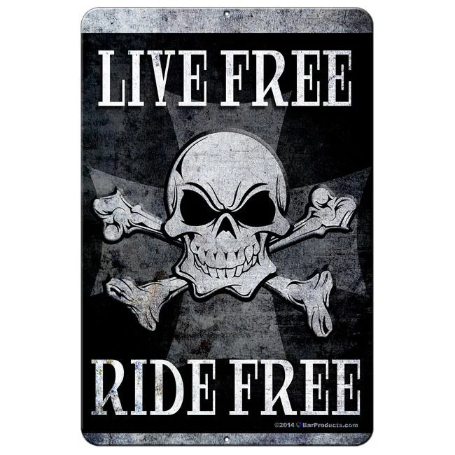 Live Free Kolorcoat™ Metal Bar Sign