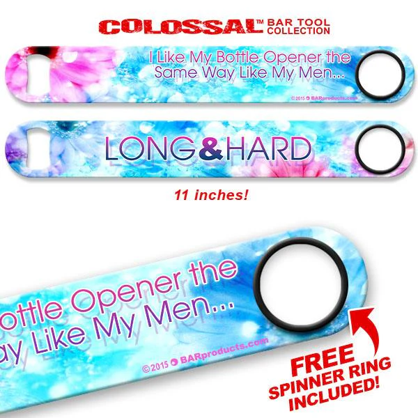Long And Hard Kolorcoat™ 11" Long COLOSSAL™ Speed Bottle Opener