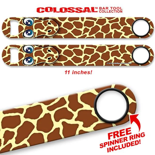 Longneck Giraffe Kolorcoat™ 11" Long COLOSSAL™ Speed Bottle Opener
