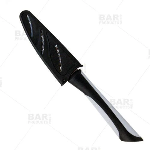 Luna Citrus Knife with Hammered Blade - 4" Serrated - Image 3