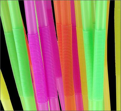 Mammoth Bendy Straws - Assorted Neon (200 Pack) - Image 2