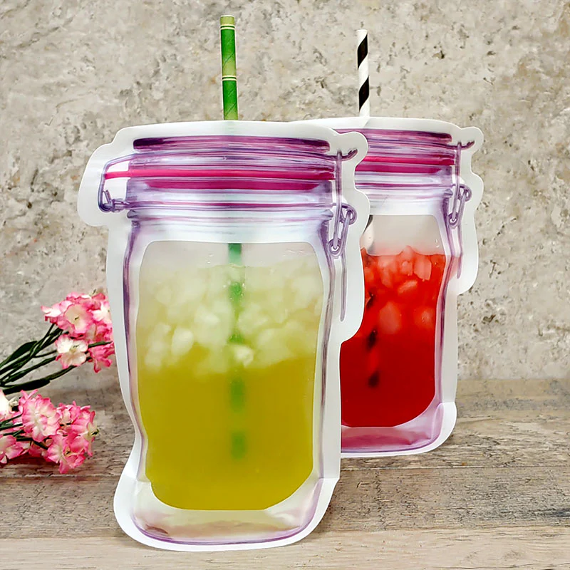 Mason Jar Zipper Cocktail Pouch - 17 ounce - Image 3