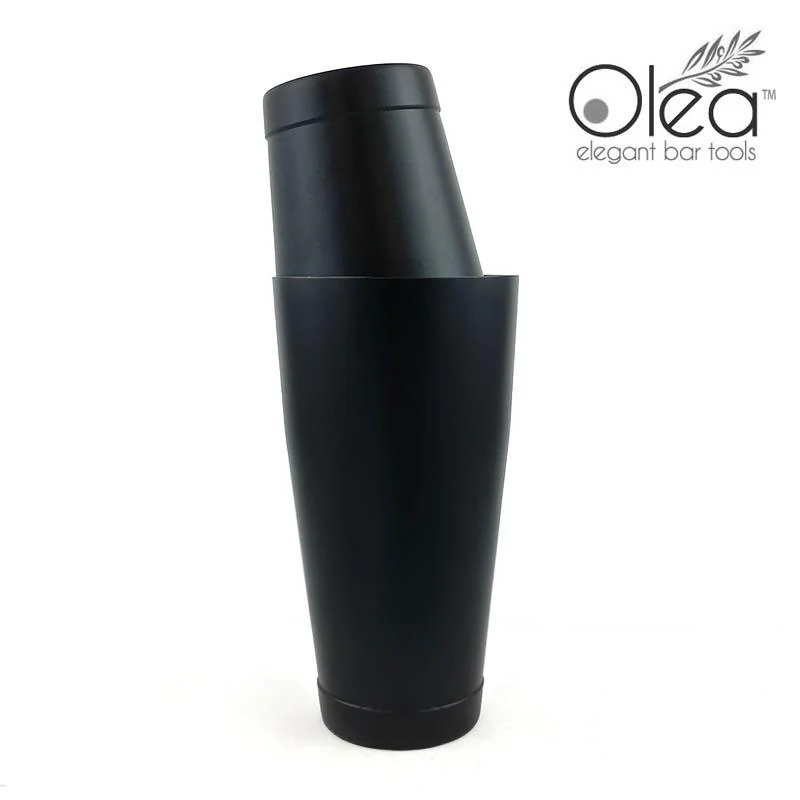 Olea™ Cocktail Shaker - 28oz Weighted - Matte Black - Image 4