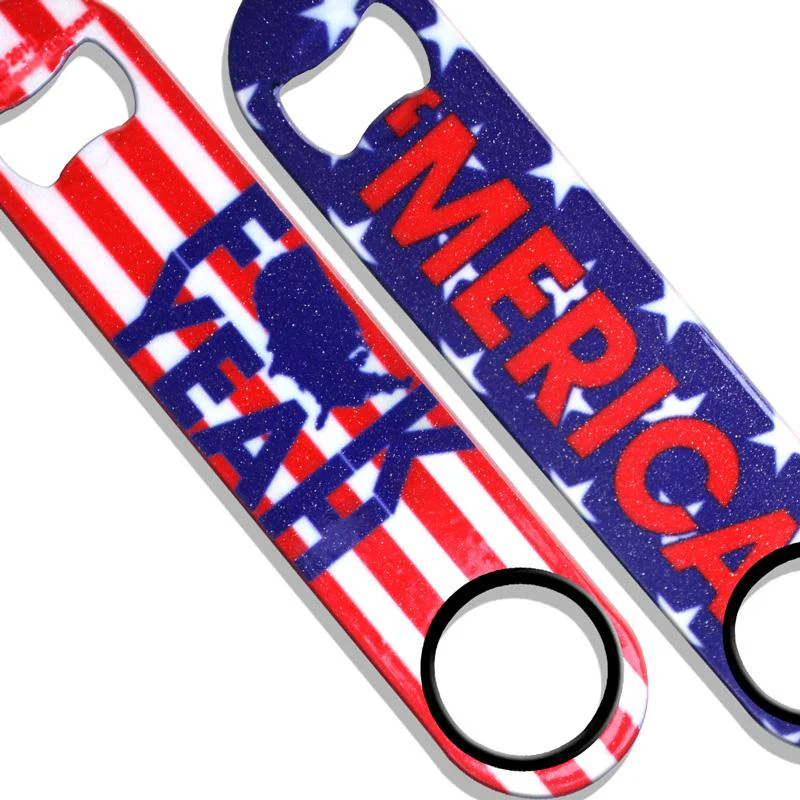 'Merica F*#K Yeah Glitter Kolorcoat™ Speed Bottle Opener