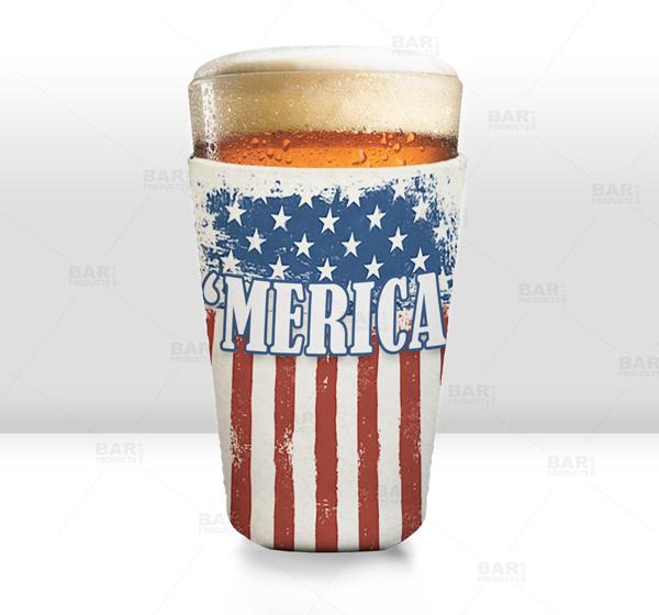 'MERICA Pint Glass Cooler - ADD YOUR NAME - Image 5