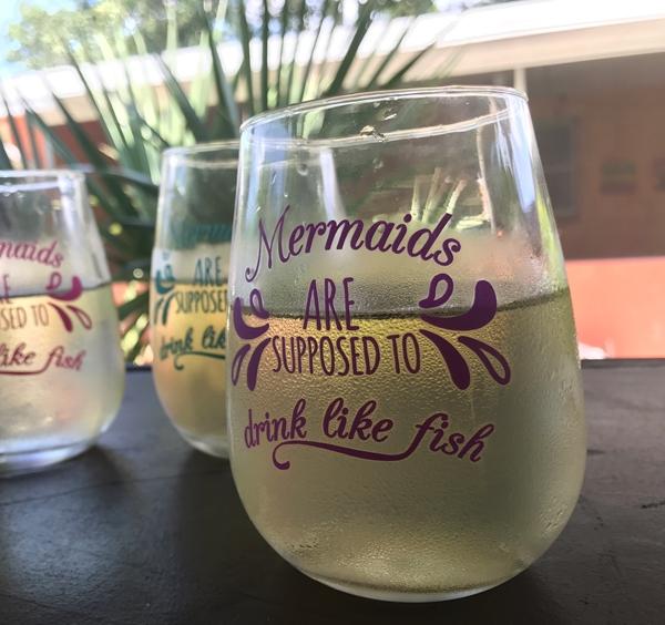 Mermaid Stemless Wine Glasses - Image 6