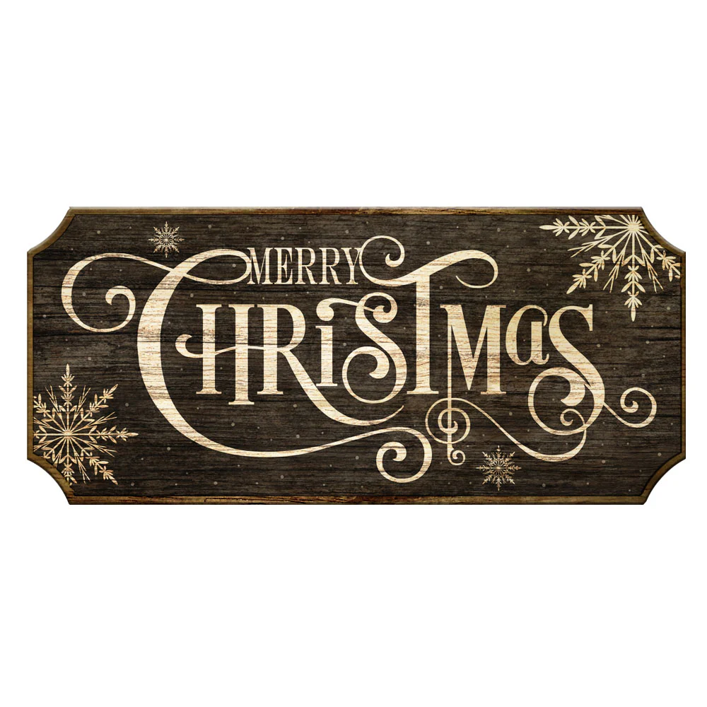 Merry Christmas Wooden Christmas Sign - Color Options - Image 4