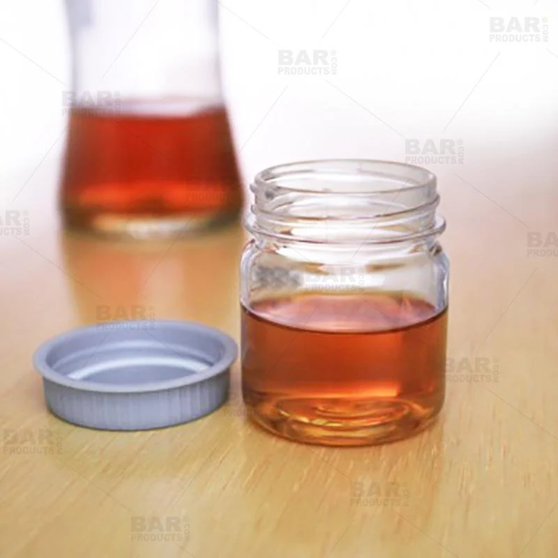 Mini Mason Jars - w/ Lids - Plastic 2.5 oz. - Pack of 8 - Image 2