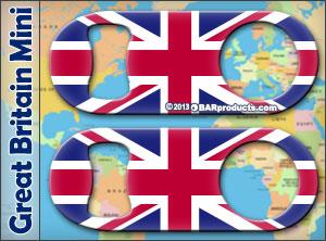 Great Britain Flag - Mini Speed Bottle Opener / Bar Key
