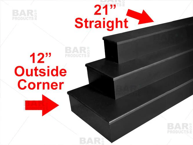 MixMaster™ 2 Tier Incremental Wooden Liquor Bottle Shelf Displays - Black - Image 10