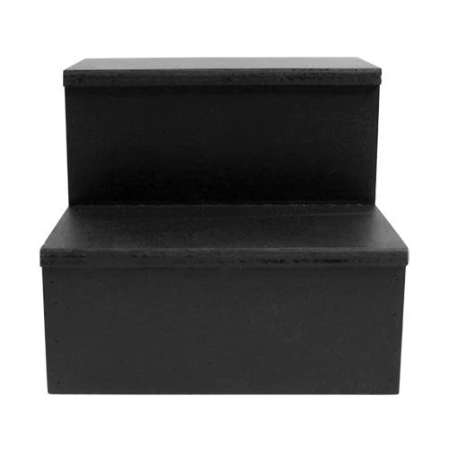 MixMaster™ 2 Tier Incremental Wooden Liquor Bottle Shelf Displays - Black - Image 15
