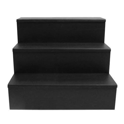 MixMaster™ 3 Tier Incremental Wooden Liquor Bottle Shelf Displays - Black - Image 17