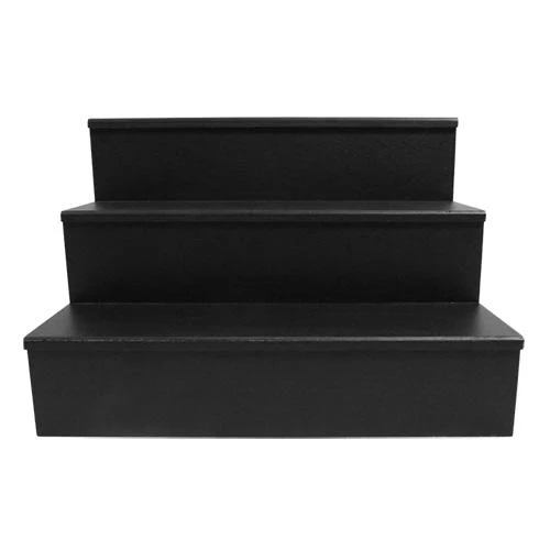 MixMaster™ 3 Tier Incremental Wooden Liquor Bottle Shelf Displays - Black - Image 18