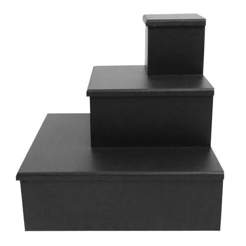 MixMaster™ 3 Tier Incremental Wooden Liquor Bottle Shelf Displays - Black - Image 23