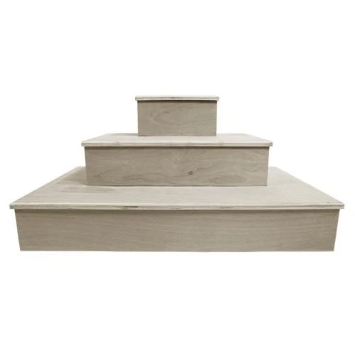 MixMaster™ 3 Tier Incremental Wooden Liquor Bottle Shelf Displays - Natural - Image 22