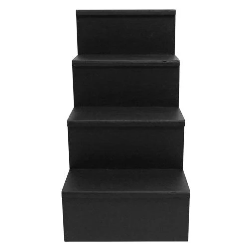 MixMaster™ 4 Tier Incremental Wooden Liquor Bottle Shelf Displays - Black - Image 13