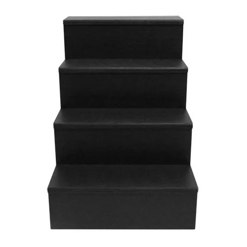 MixMaster™ 4 Tier Incremental Wooden Liquor Bottle Shelf Displays - Black - Image 14